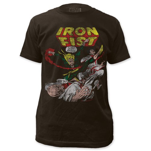 The Invincible Iron Fist Comic Black T-Shirt